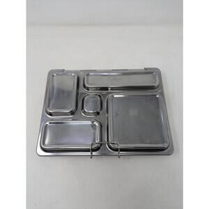 PlanetBox ROVER Classic Stainless Steel Bento Lunch Box with 5 Compartments